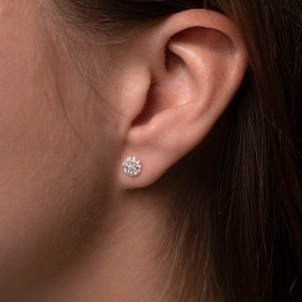 Ohrringe 'DIAMOND' | Zirkonium rund - 6mm